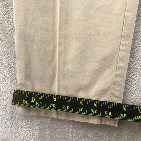 Eddie Bauer Womens Trouser Pants Size 6 Beige Cotton Straight-Leg Chino Casual - Picture 7 of 12